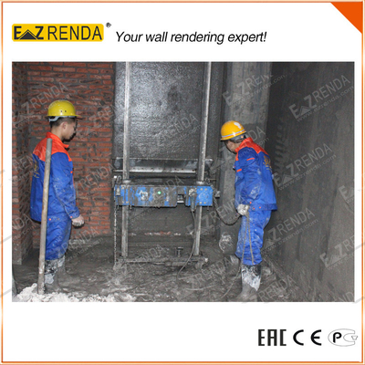 600-750m2 / Day Wall Plastering Machine , 0.75Kw Plaster Spraying Machine