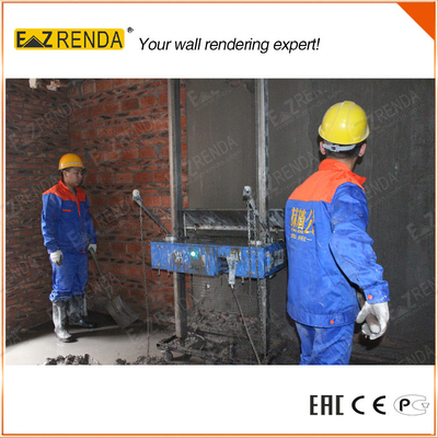 Clay Building Mortar Plastering Machine Two People Operate Easier Work