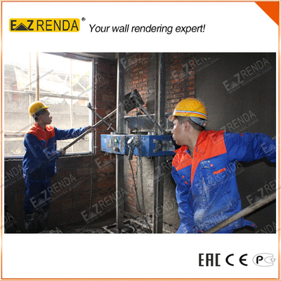 600-750m2 / Day Wall Plastering Machine , 0.75Kw Plaster Spraying Machine