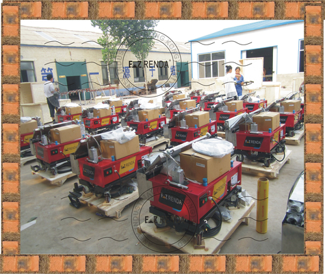 Electric Wall Spray Plaster Machine With Stainless Steel Trowel , 70 M²/h