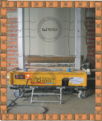 Auto Cement Plastering Machine For Concrete External Wall 80 m²/ h
